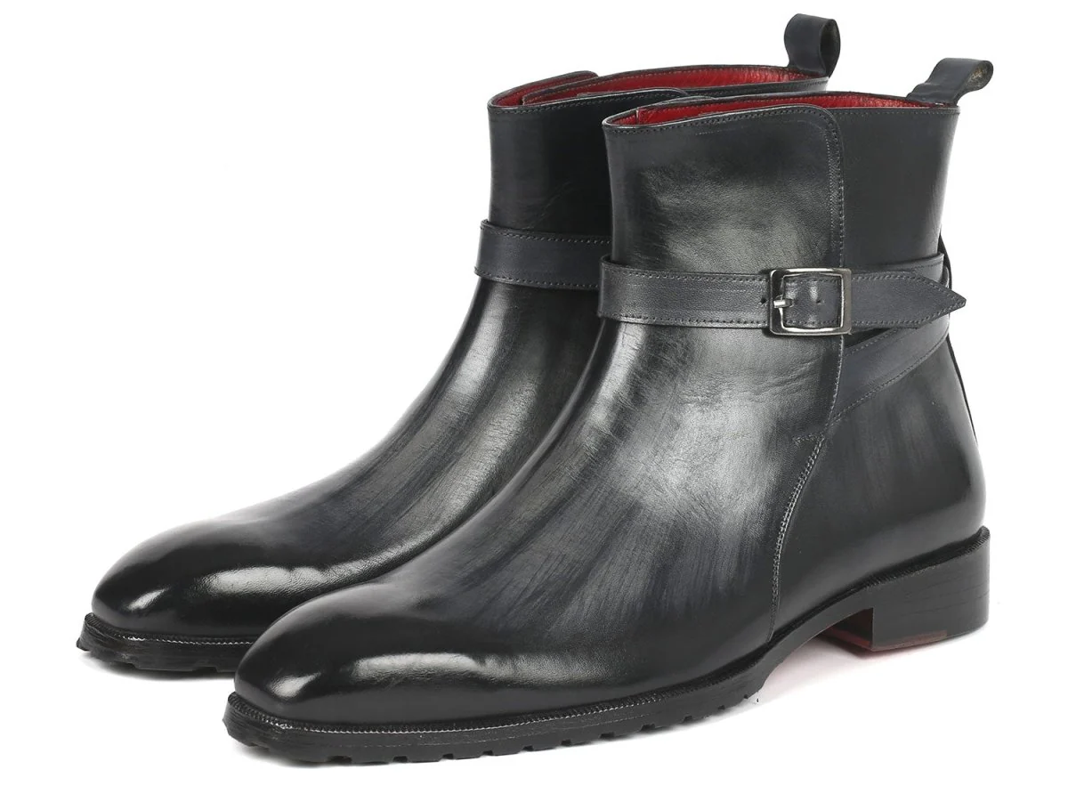 Paul Parkman Men's Gray Patina Jodhpur Boots (955GRY57) - Image 6