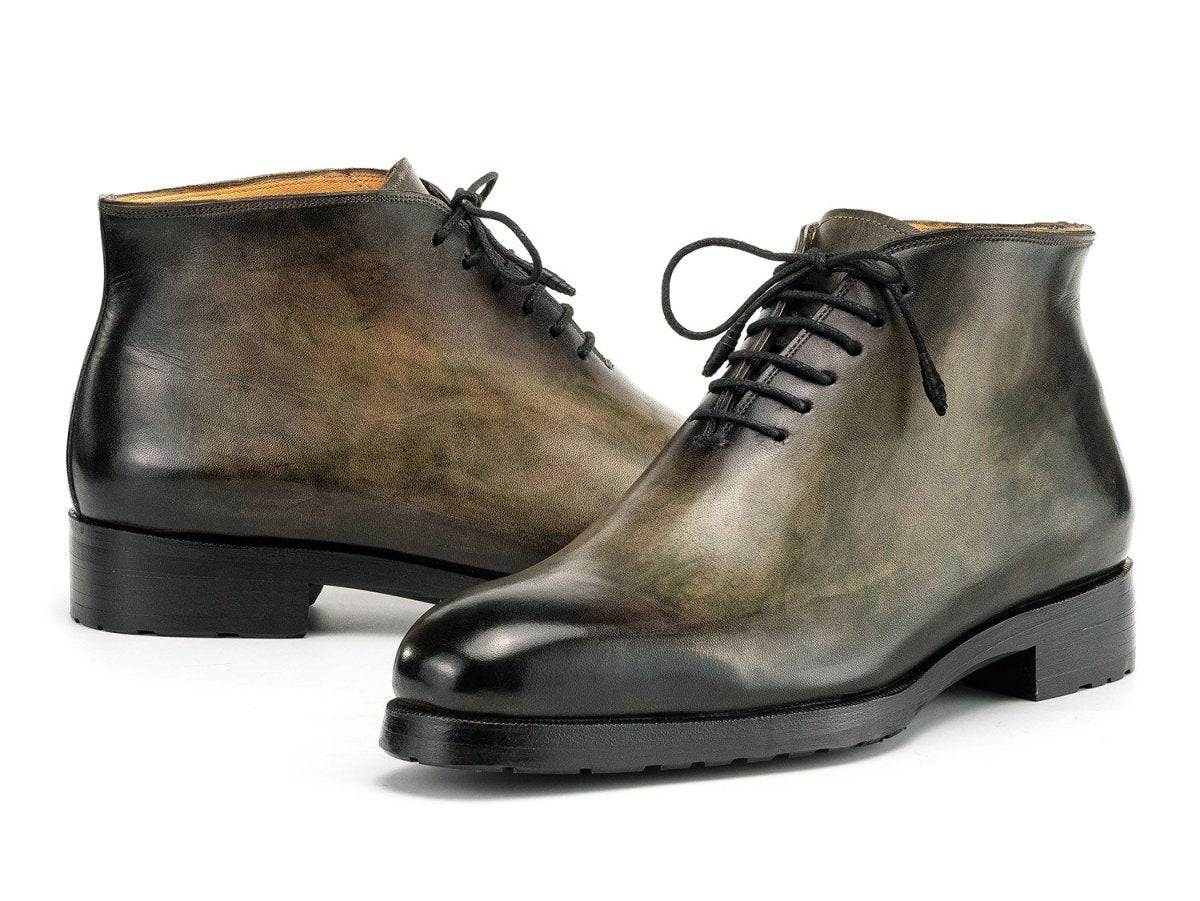 Paul Parkman Men's Green Patina Ankle Boots (ID#791GRN57) - Image 2