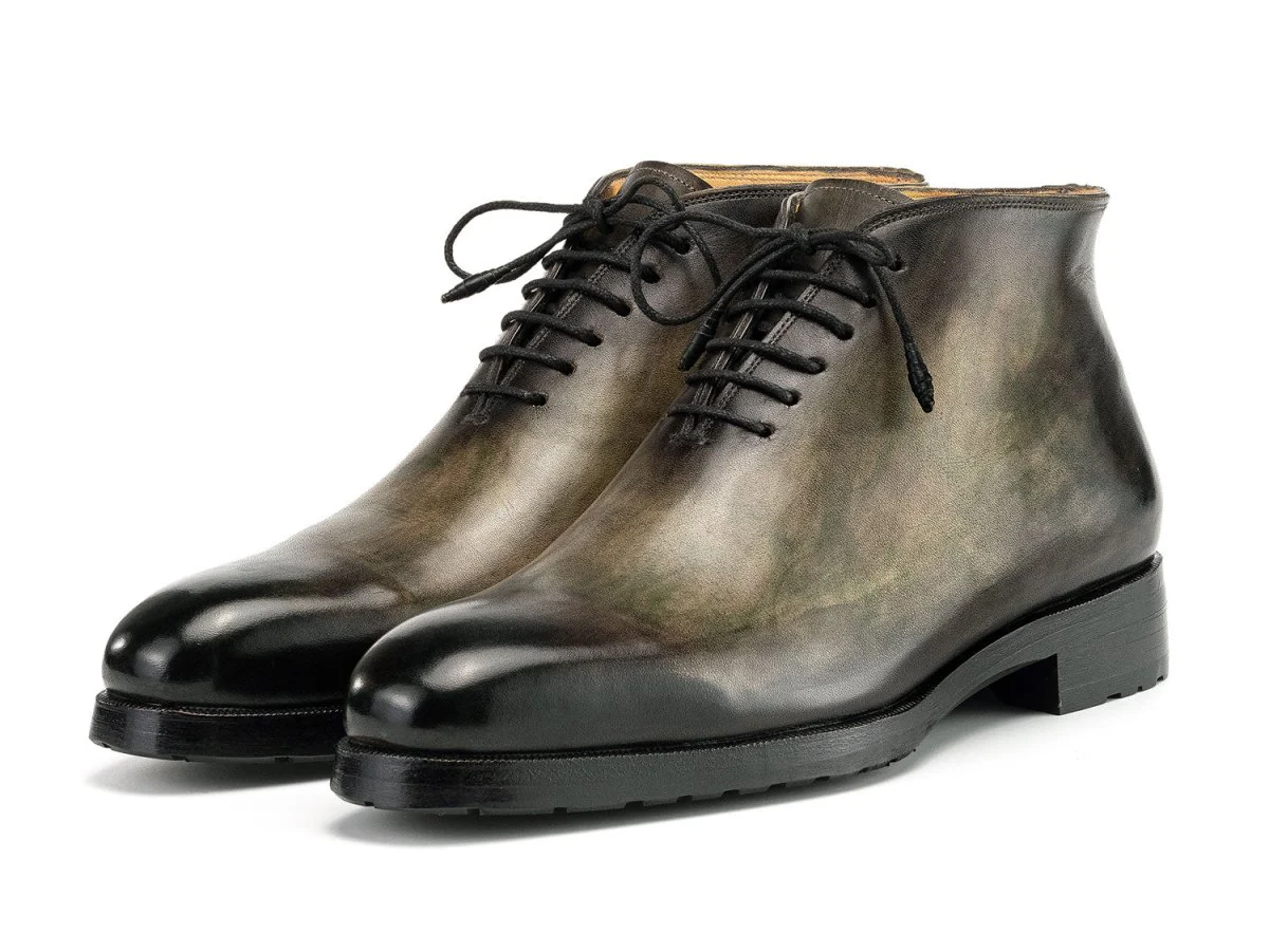 Paul Parkman Men's Green Patina Ankle Boots (ID#791GRN57) - Image 6