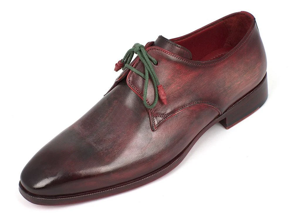 Paul Parkman Men's Hand-Painted Leather Derby Shoes in Mixed Color - Image 3