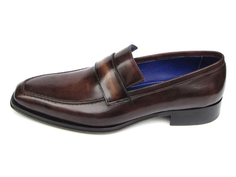 Paul Parkman Men's Hand-Painted Loafers in Bronze - Image 6