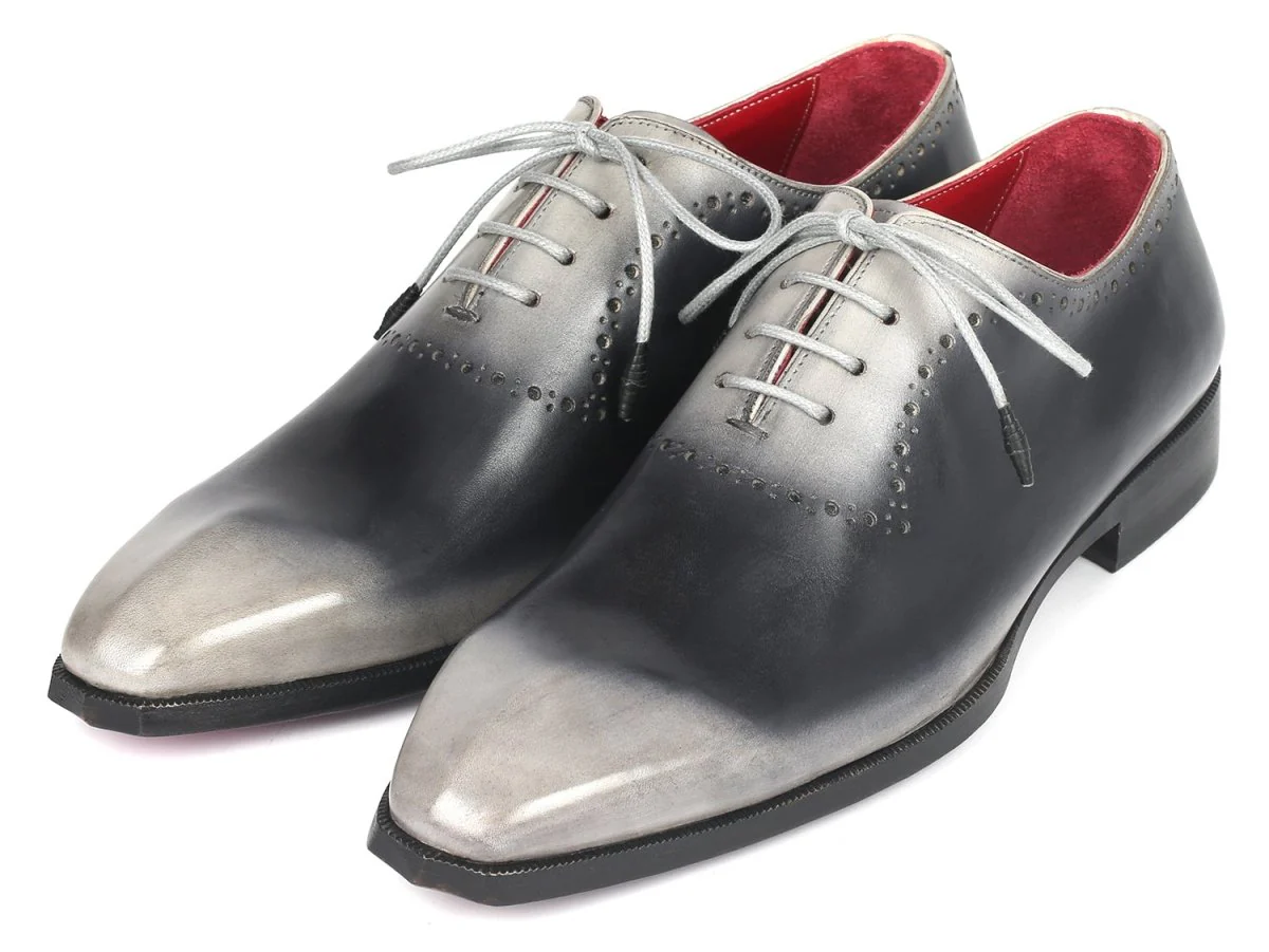 Paul Parkman Men's Hand-Painted Oxfords in Gray - Image 6