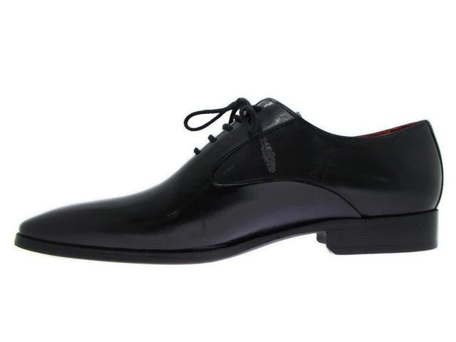 Paul Parkman Men's Leather Oxfords in Black - Image 6