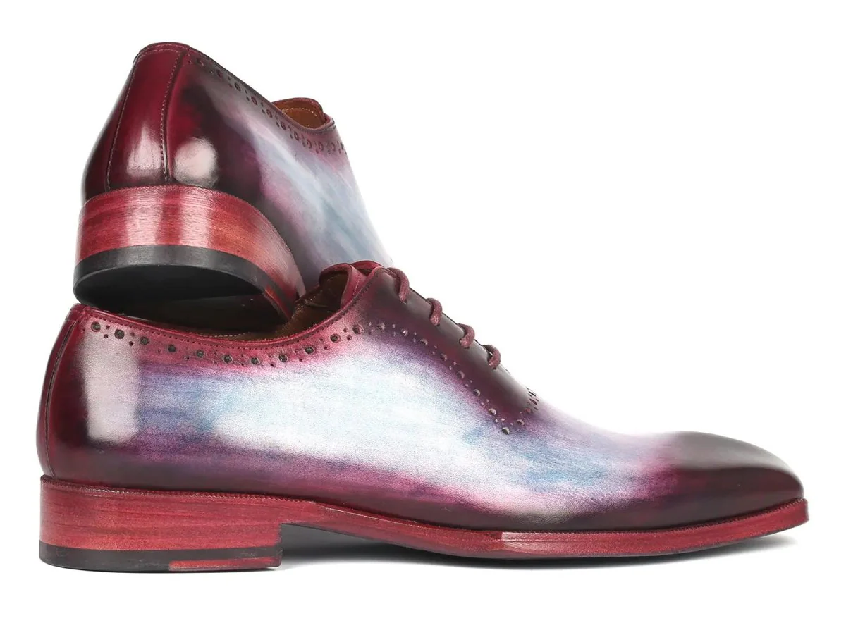 Paul Parkman Men's Leather Oxfords in Blue and Purple - Image 4