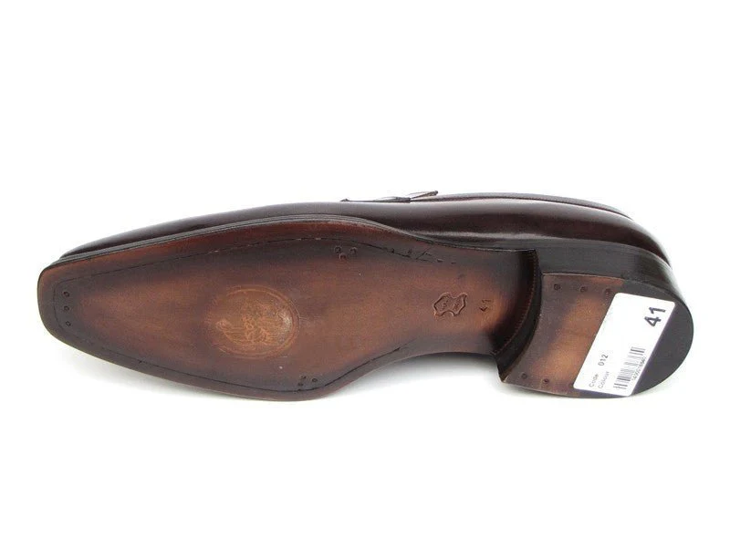 Paul Parkman Men's Loafer Bronze Hand Painted Shoes (ID#012-BRNZ) - Image 4