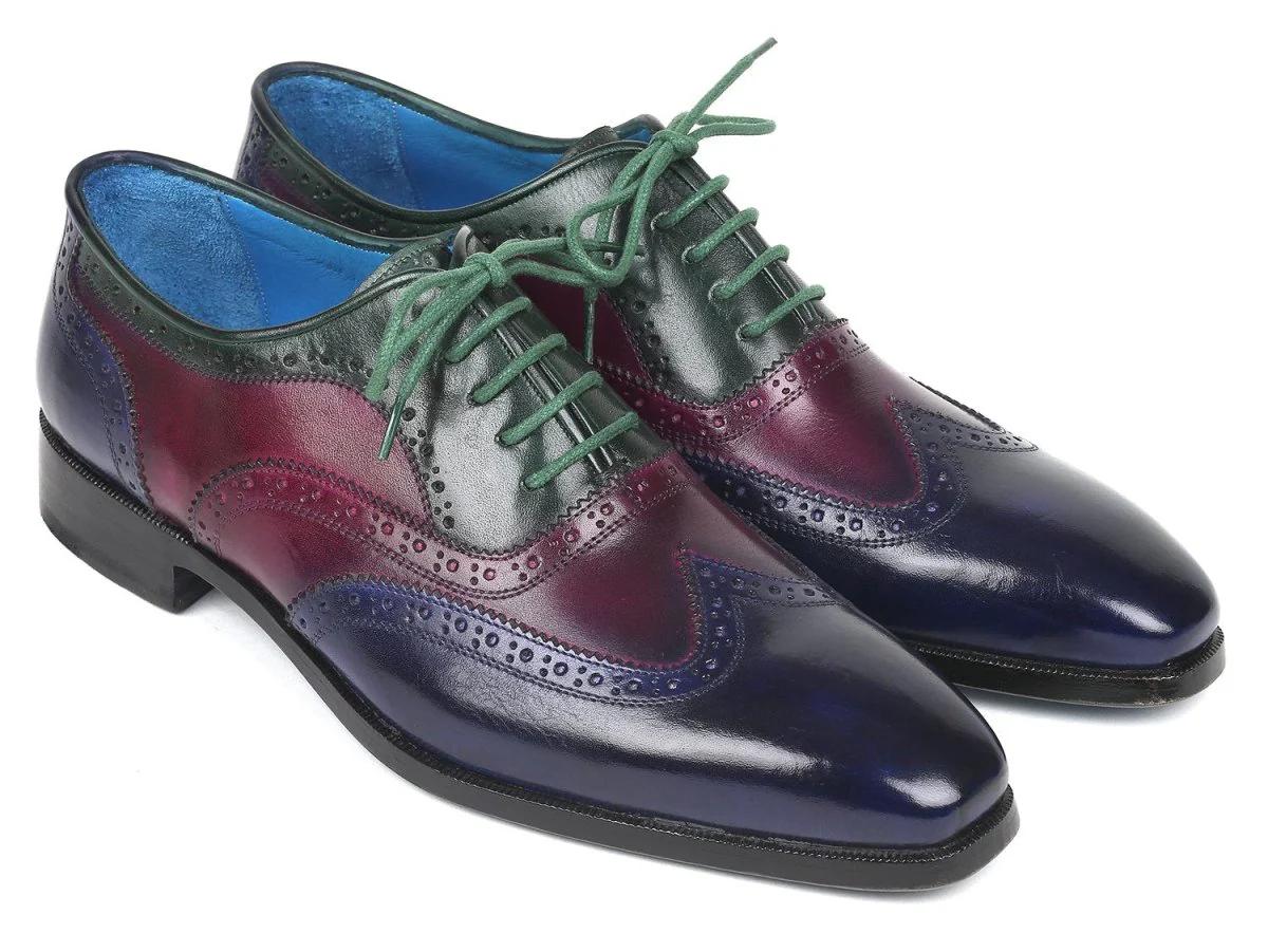 Paul Parkman Men's Multicolor Wingtip Oxfords (ID#PP2284)