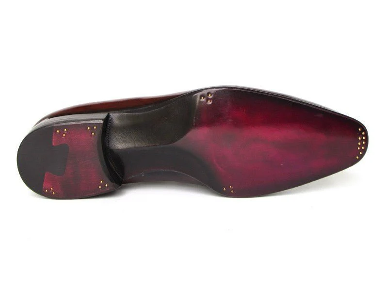 Paul Parkman Men's Oxford Dress Shoes Brownandamp;Bordeaux (ID#22T55) - Image 4