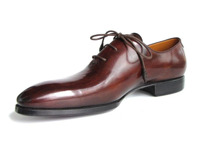 Paul Parkman Men's Oxford Dress Shoes Brownandamp;Bordeaux (ID#22T55) - Image 5