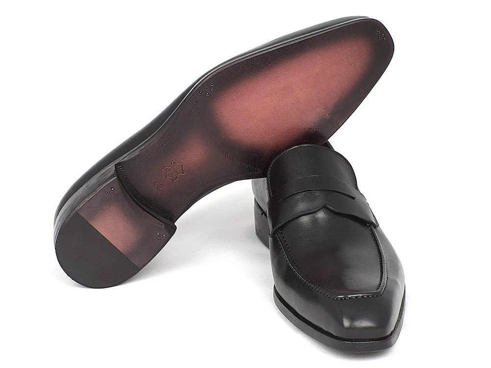 Paul Parkman Men's Penny Loafer Black Calfskin (ID#10BLK29) - Image 3