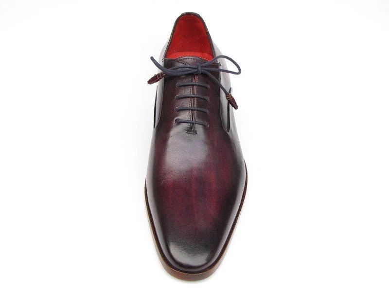 Paul Parkman Men's Plain Toe Leather Oxfords in Purple - Image 4