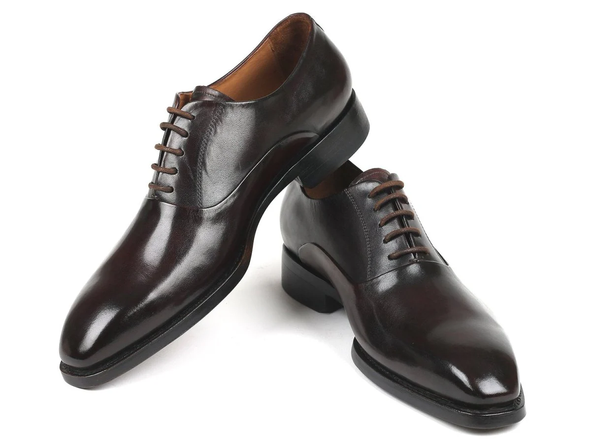 Paul Parkman Men's Plain Toe Oxfords Brown (ID#5661-BRW) - Image 5