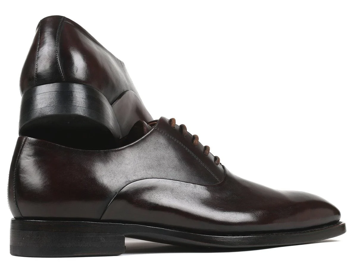 Paul Parkman Men's Plain Toe Oxfords in Brown - Image 4