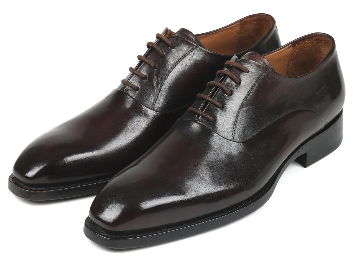 Paul Parkman Men's Plain Toe Oxfords in Brown - Image 6