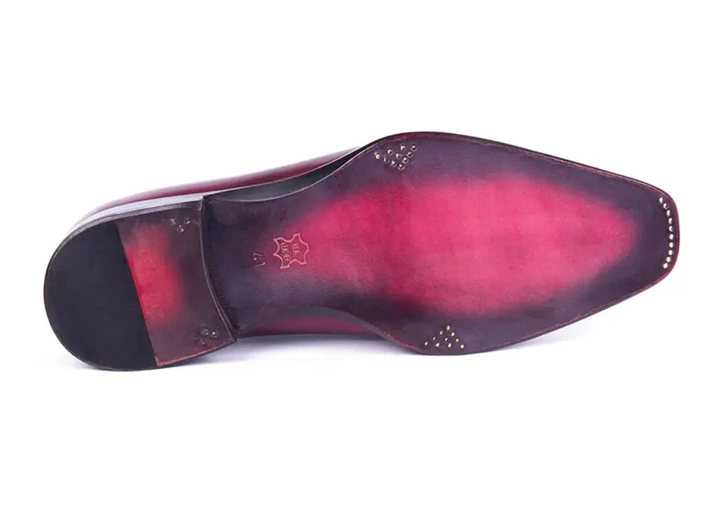 Paul Parkman Men's Side Lace Oxfords in Purple and Gray - Image 4