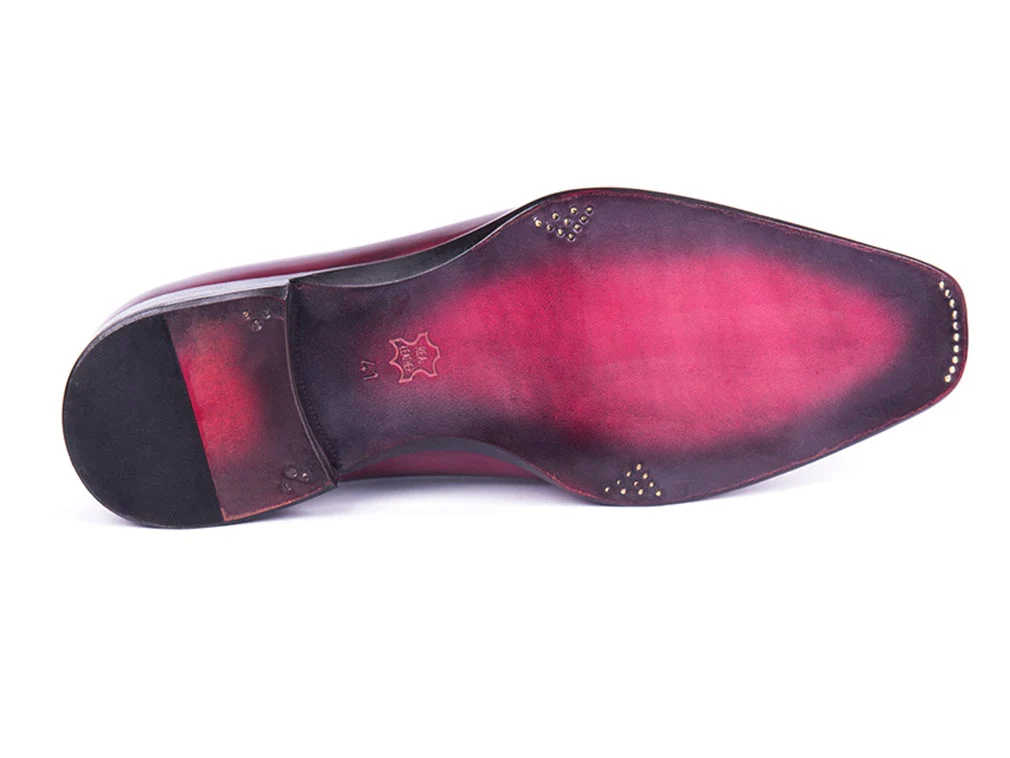 Paul Parkman Men's Side Lace Oxfords Purple and Gray (ID#846F11) - Image 4