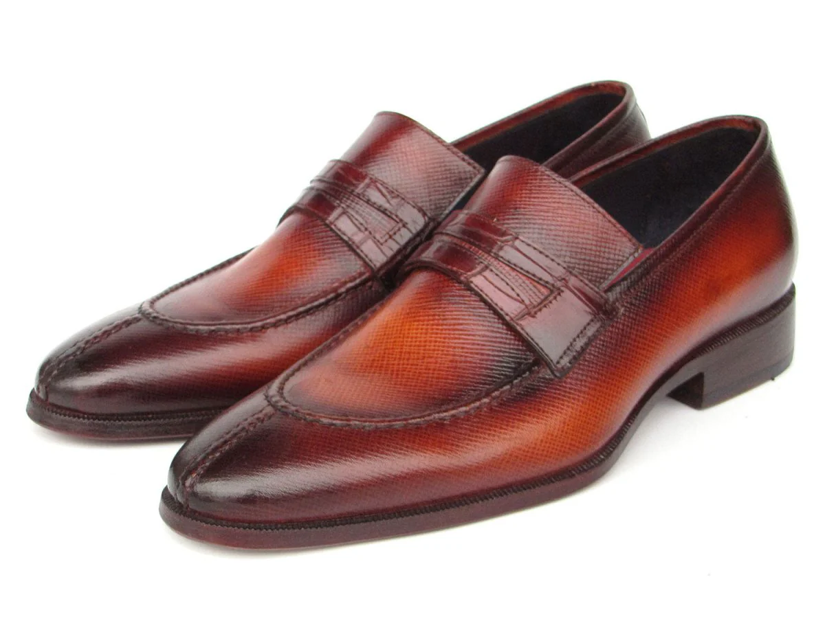 Paul Parkman Men's Split Toe Loafer Shoes Tobacco - Image 6