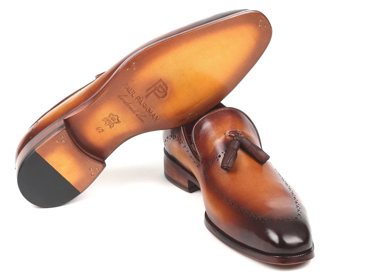 Paul Parkman Men's Tassel Loafer Brown (ID#66T81-BRW) - Image 2