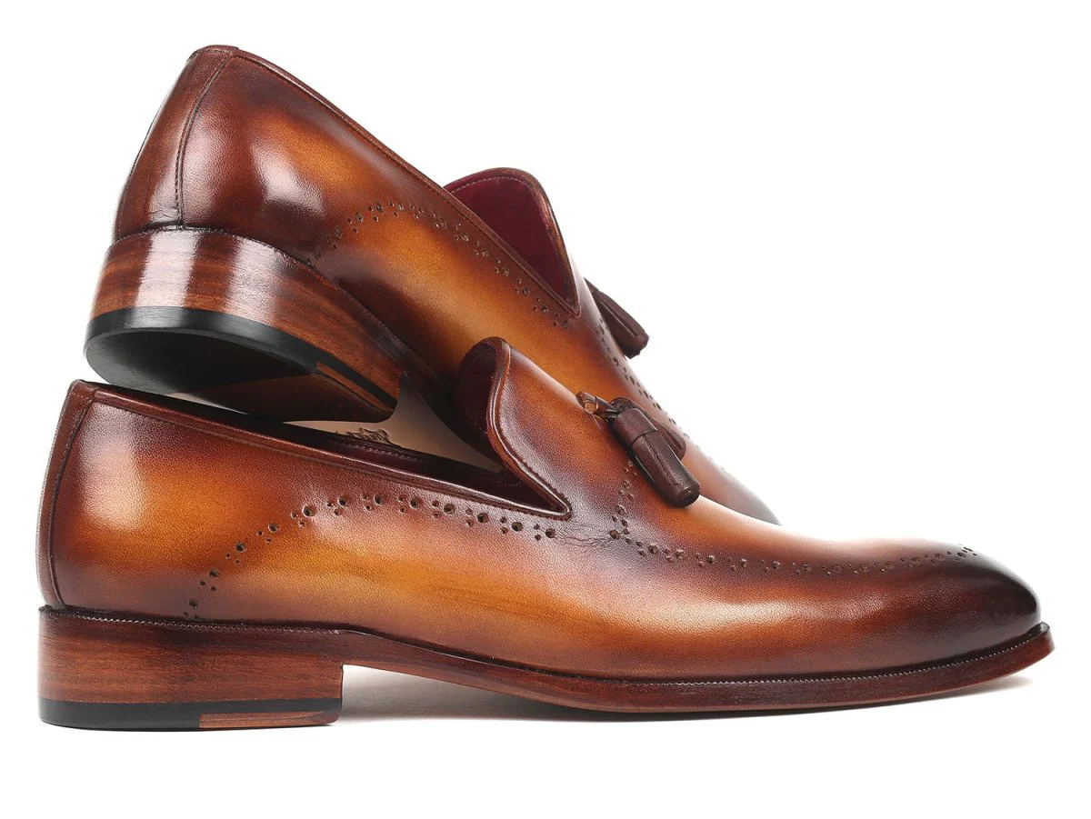 Paul Parkman Men's Tassel Loafer Brown (ID#66T81-BRW) - Image 5