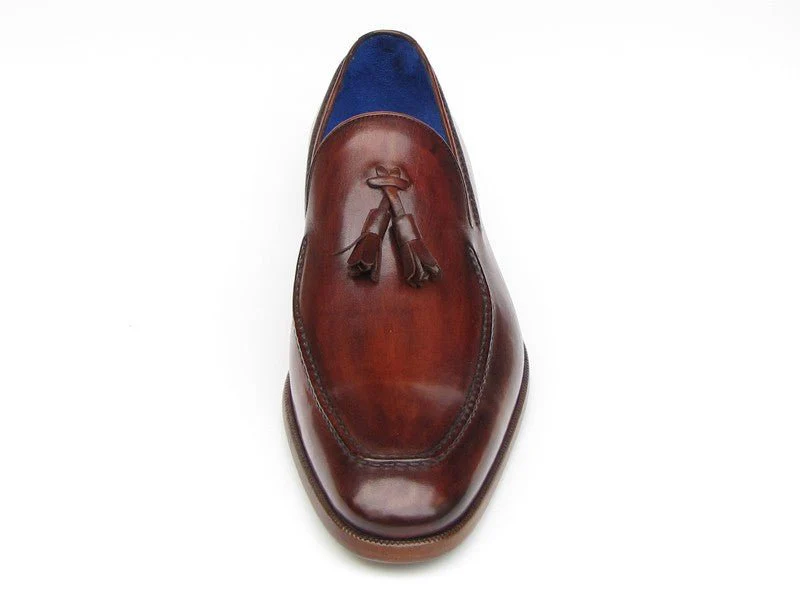 Paul Parkman Men's Tassel Loafer Brown Leather Upper and Leather Sole (ID#073-BRD) - Image 5