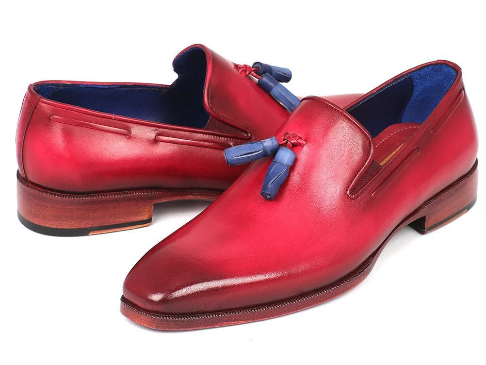 Paul Parkman Men's Tassel Loafer Burgundy (ID#5141BUR) - Image 4