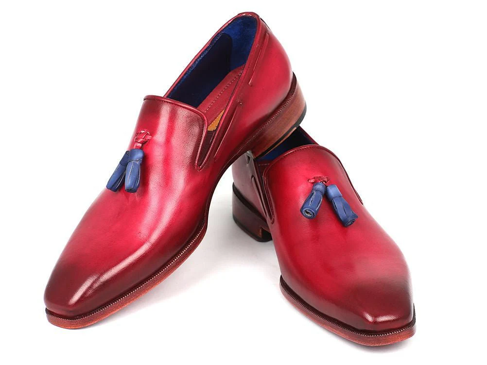 Paul Parkman Men's Tassel Loafer Burgundy (ID#5141BUR) - Image 5