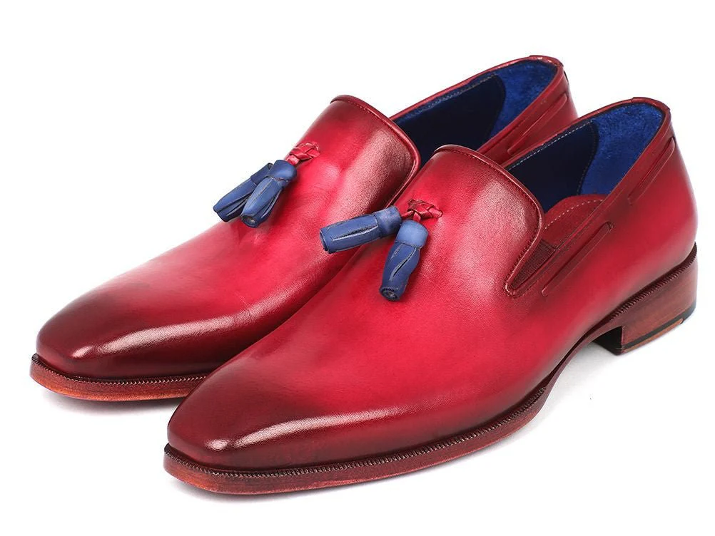 Paul Parkman Men's Tassel Loafer Burgundy (ID#5141BUR) - Image 6