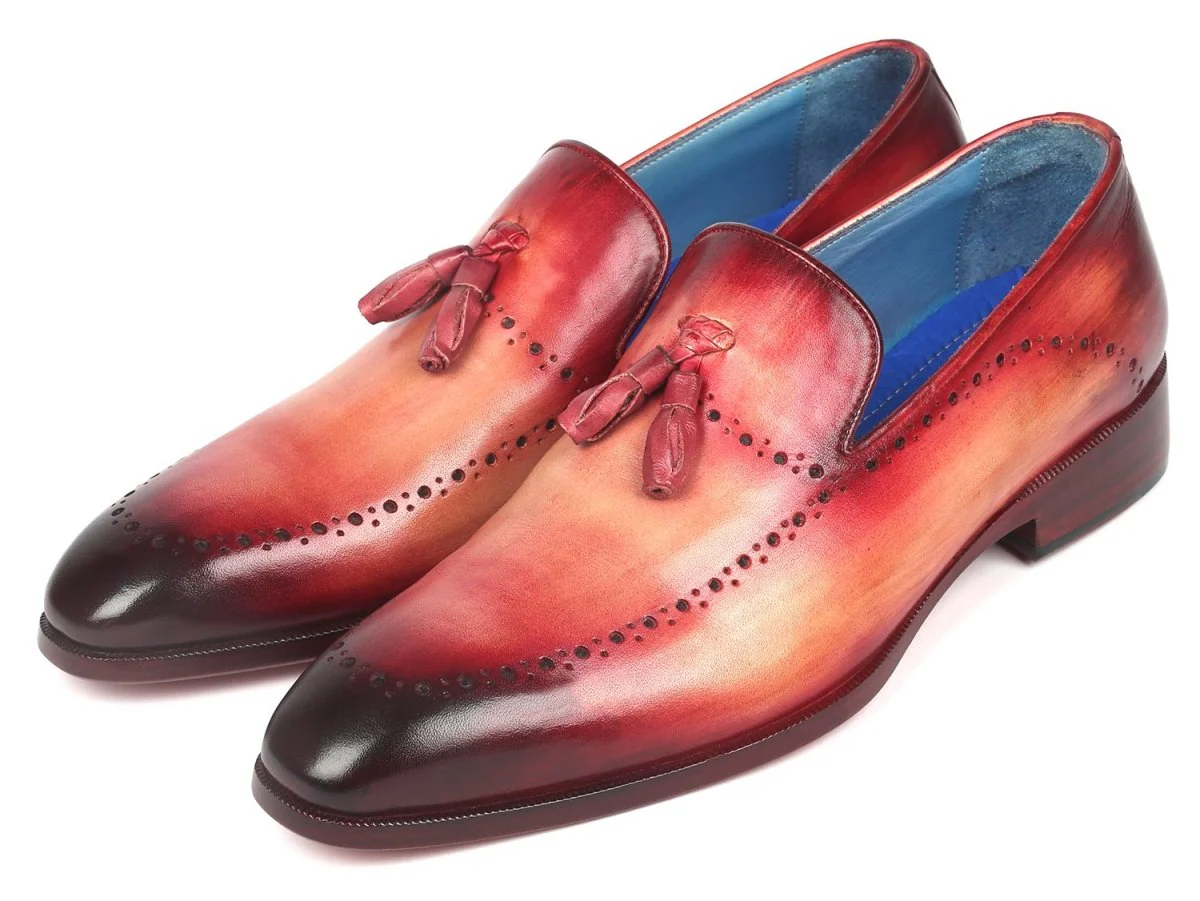 Paul Parkman Men's Tassel Loafer Burgundy (ID#66T82-BUR) - Image 4