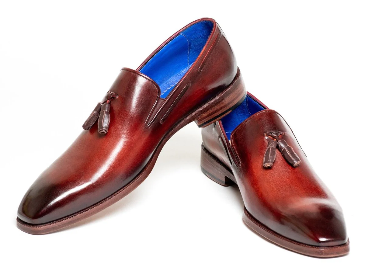 Paul Parkman Men's Tassel Loafer Garnet Brown (ID#5141GBRW) - Image 2