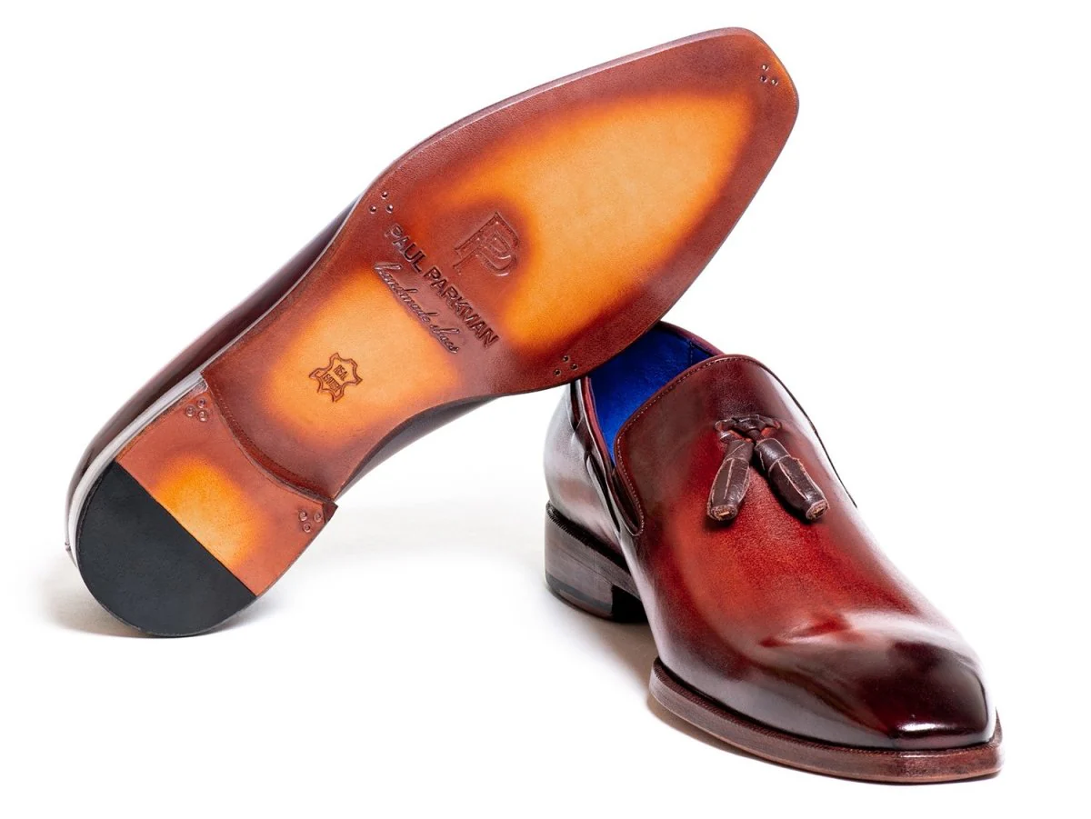 Paul Parkman Men's Tassel Loafer Garnet Brown (ID#5141GBRW) - Image 3