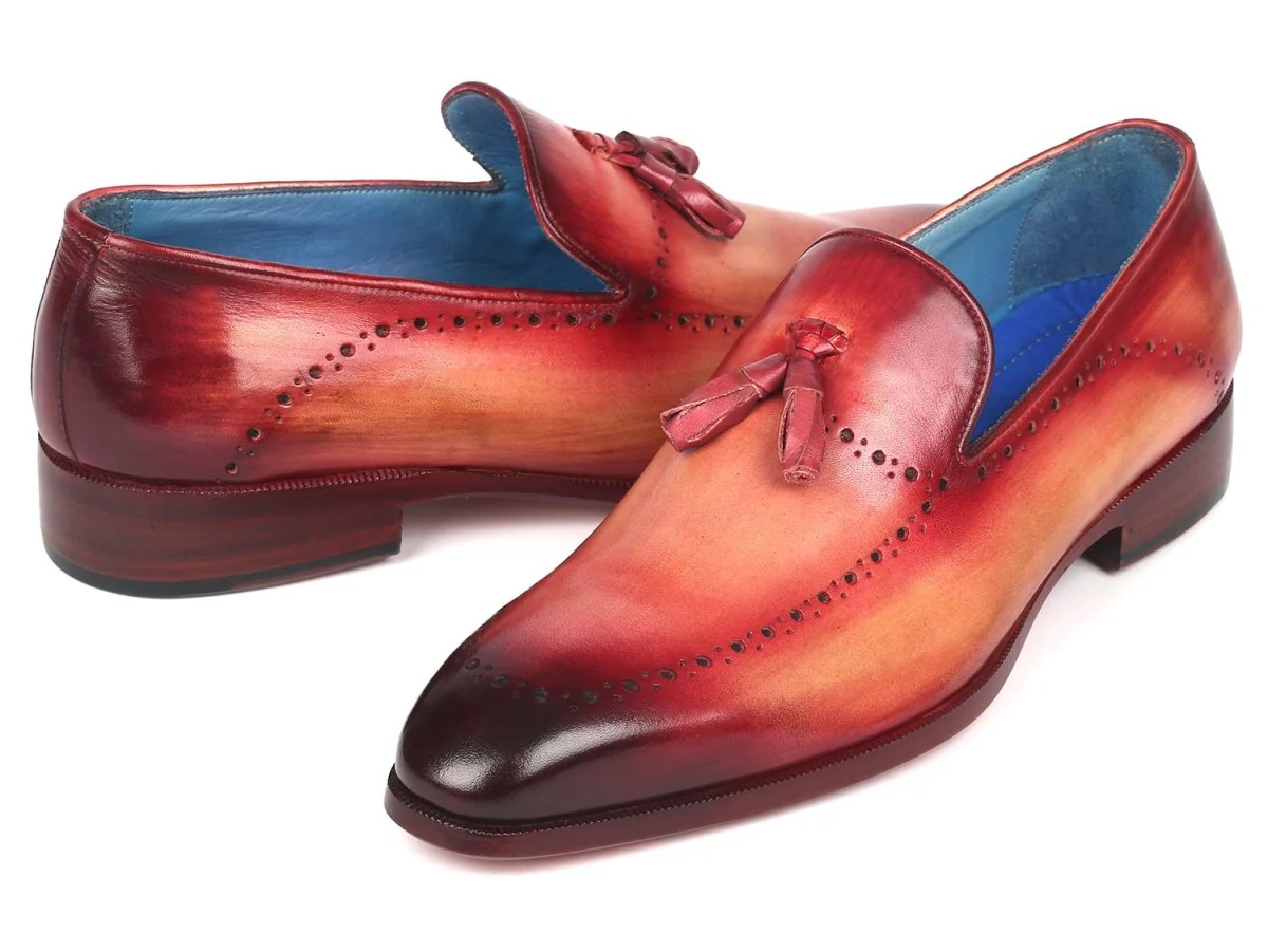 Paul Parkman Men's Tassel Loafer in Burgundy - Image 2