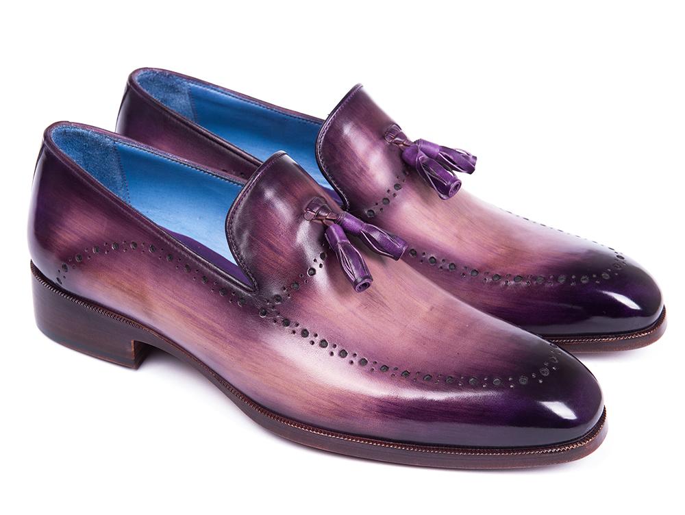 Paul Parkman Men's Tassel Loafer Purple (ID#66T80-PRP) - Image 2