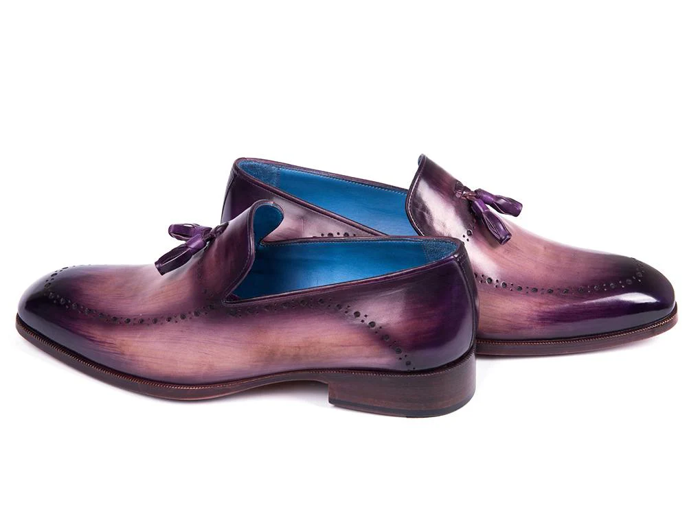 Paul Parkman Men's Tassel Loafer Purple (ID#66T80-PRP) - Image 6