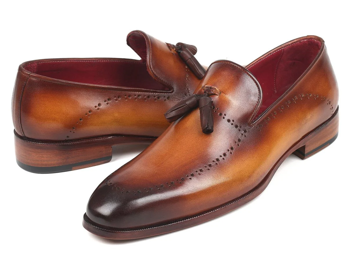 Paul Parkman Men's Tassel Loafers in Brown - Image 6