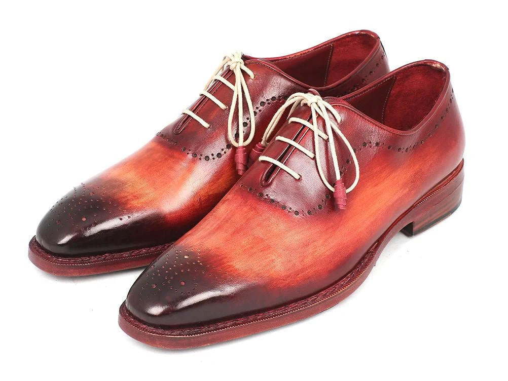 Paul Parkman Reddish Camel Medallion Toe Oxfords (ID#0251) - Image 6