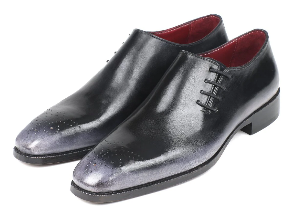Paul Parkman Side Lace Oxfords Gray Burnished (ID#857F25) - Image 6