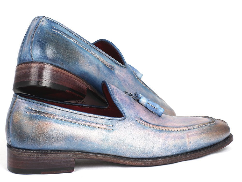 Paul Parkman Tassel Loafers Lila Hand-Painted (ID#083-LIL) - Image 6