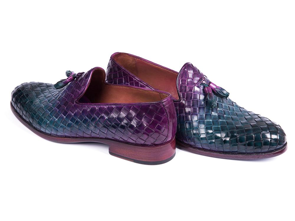 Paul Parkman Woven Leather Tassel Loafers Multicolor (ID#WVN88-MIX) - Image 6