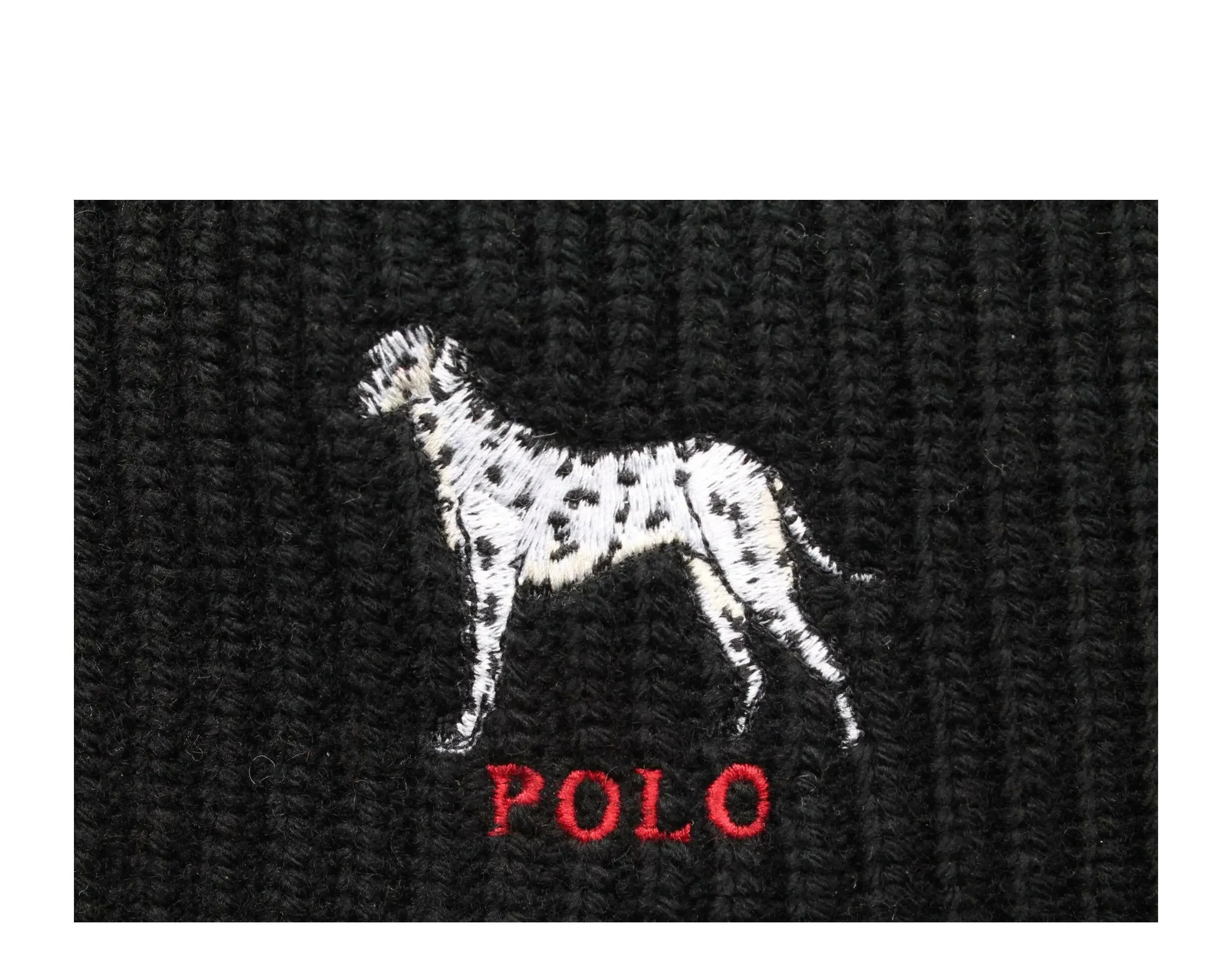 Polo Ralph Lauren Dalmatian Dog Knit Cuffed Hat Knit - Image 3