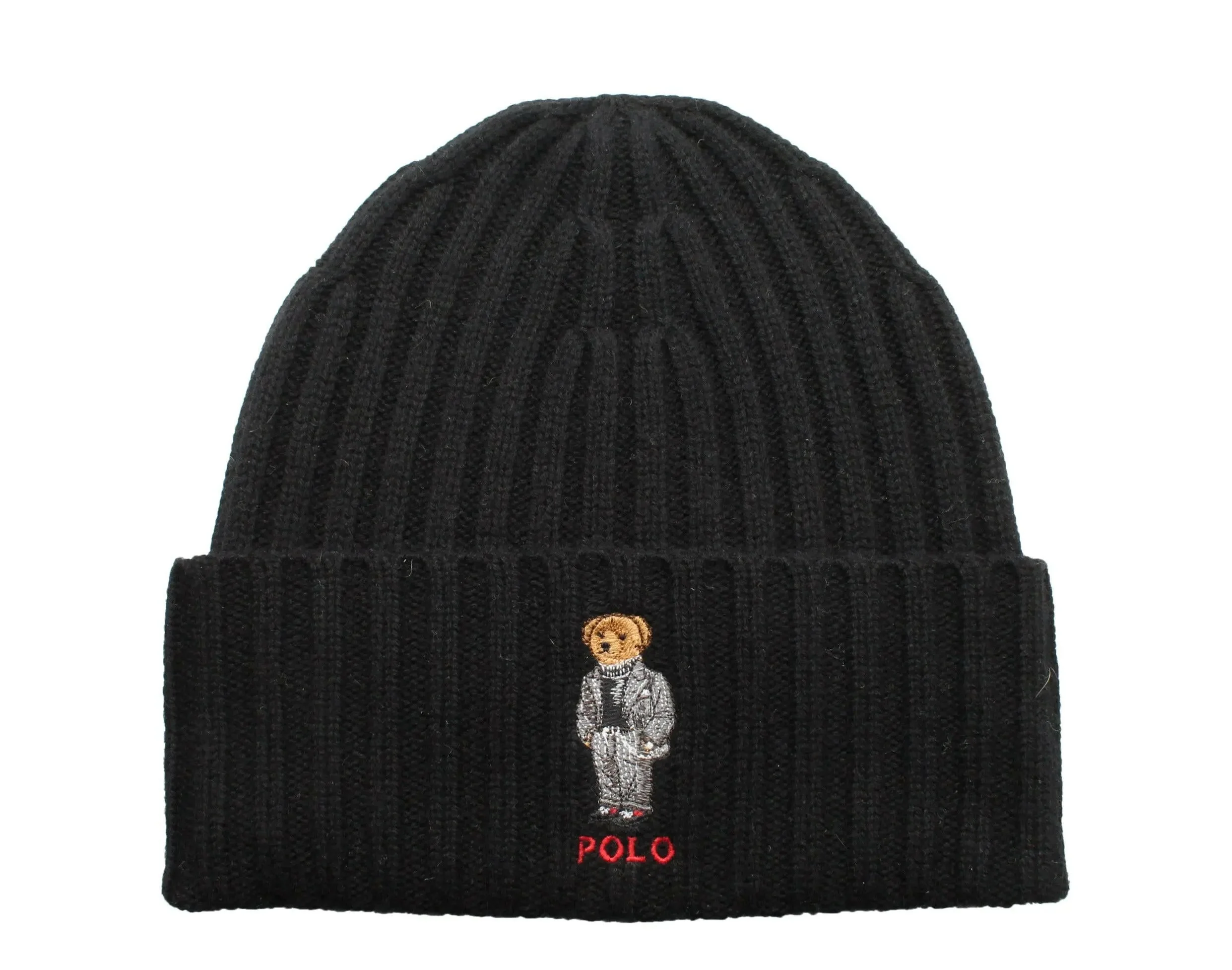 Polo Ralph Lauren Polo Bear Chalk Stripe Knit Cuffed Hat - Image 2