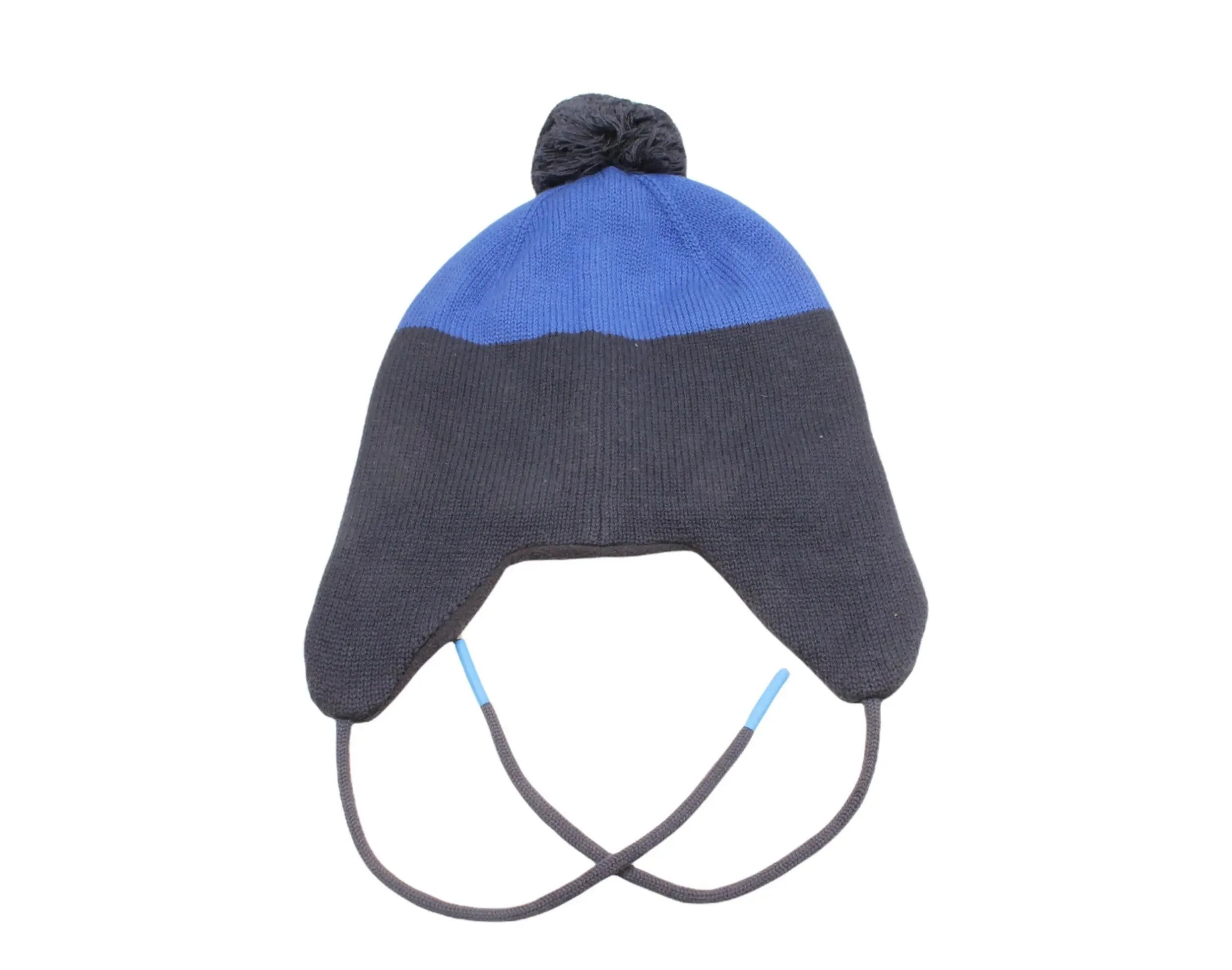 Polo Ralph Lauren RL 1967 Earflap Pom-Pom Knit Hat Cotton Wool Blend - Image 2