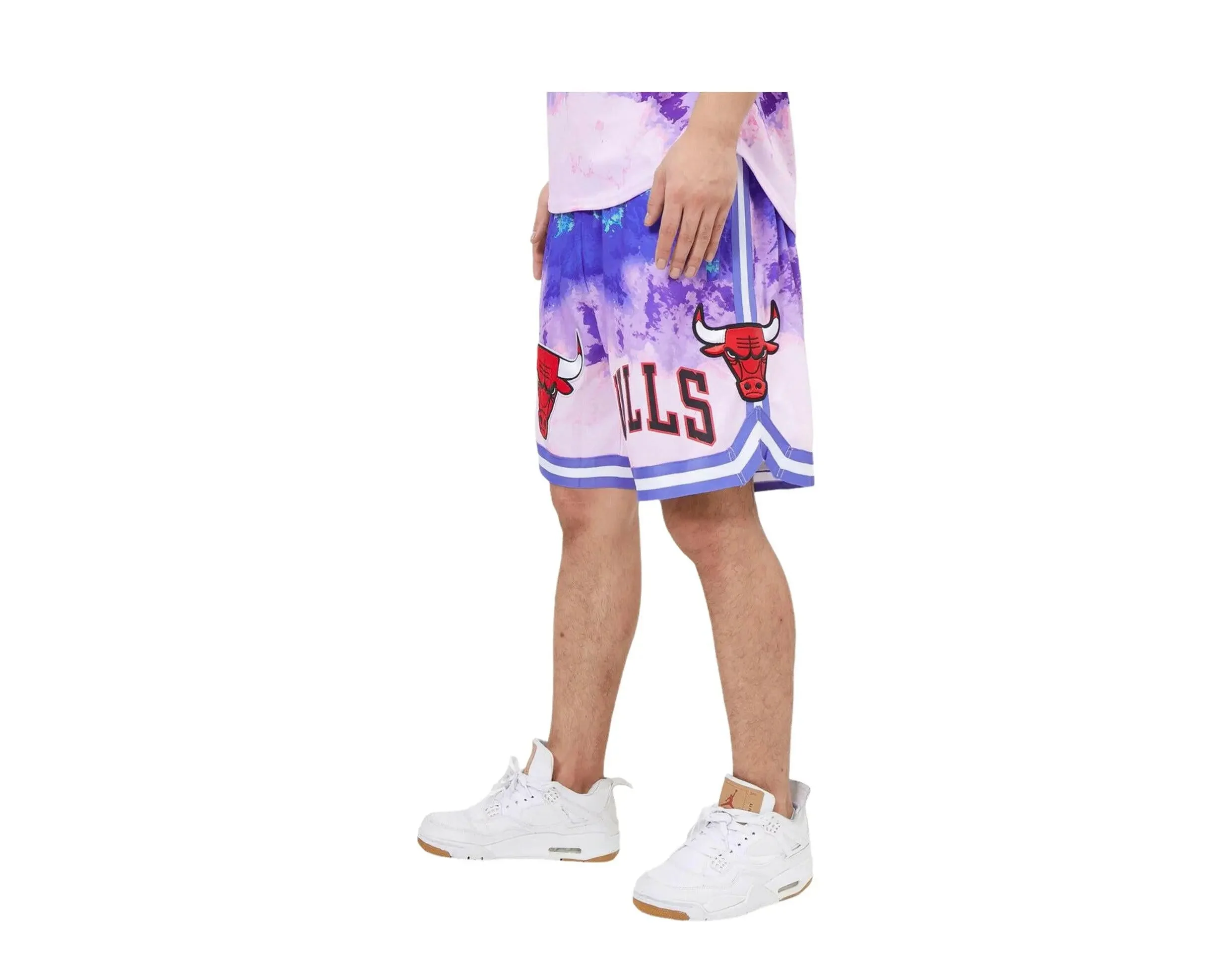 Pro Standard Chicago Bulls Pro Team Shorts Men's Cotton Pink - Image 2