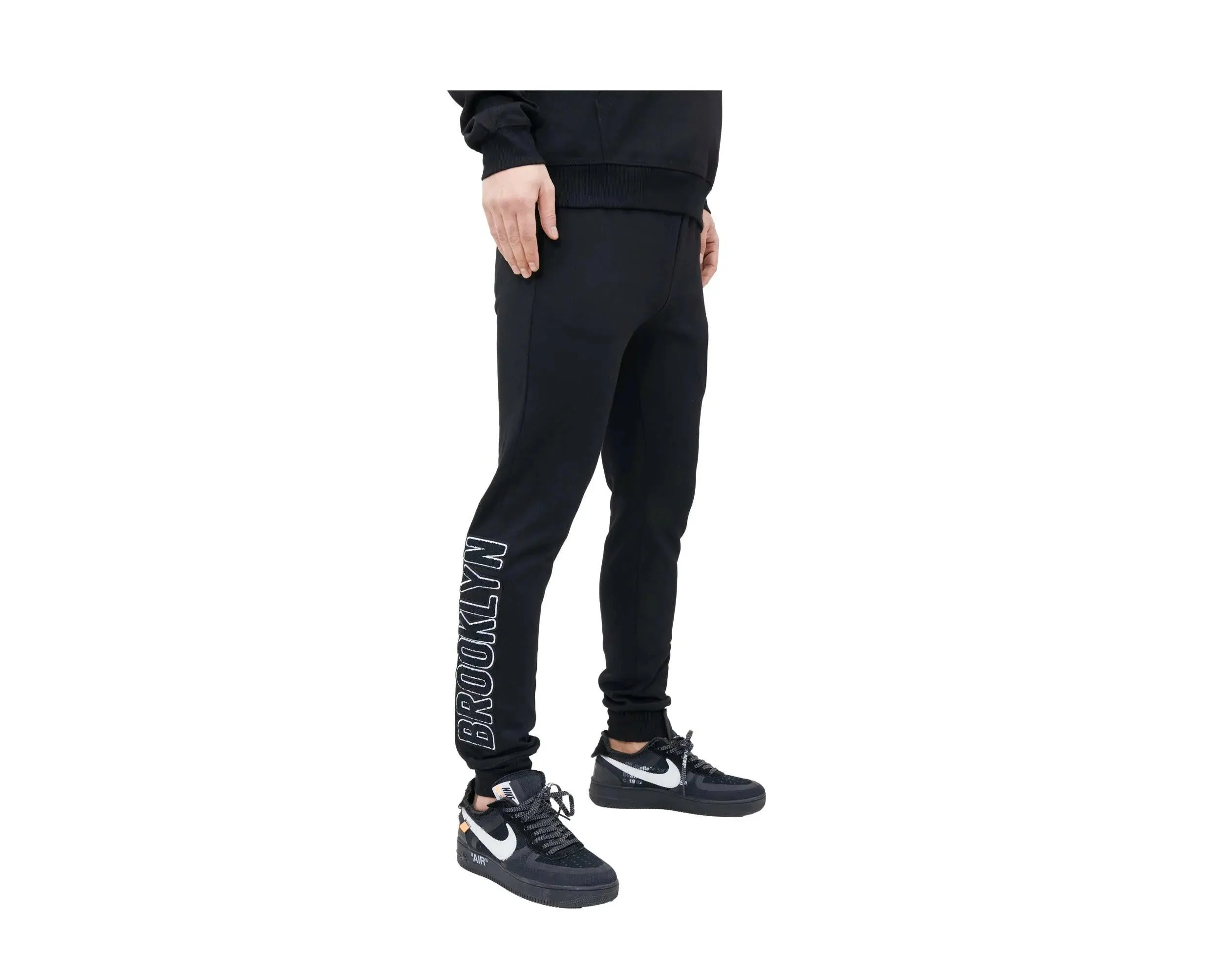 Pro Standard NBA Brooklyn Nets Logo Blended Joggers Men’s - Image 2
