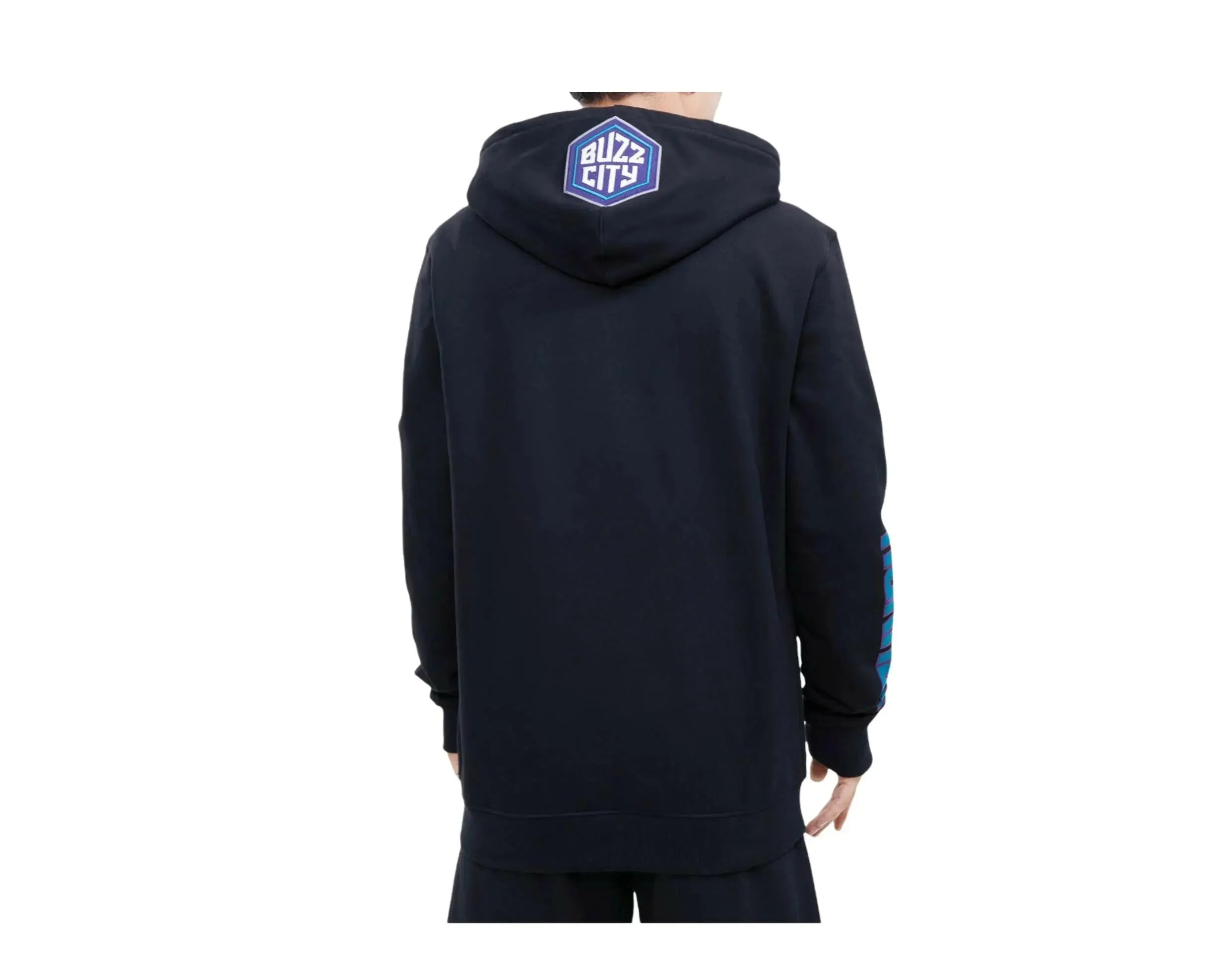 Pro Standard NBA Charlotte Hornets Stacked Logo P/O Hoodie - Image 4