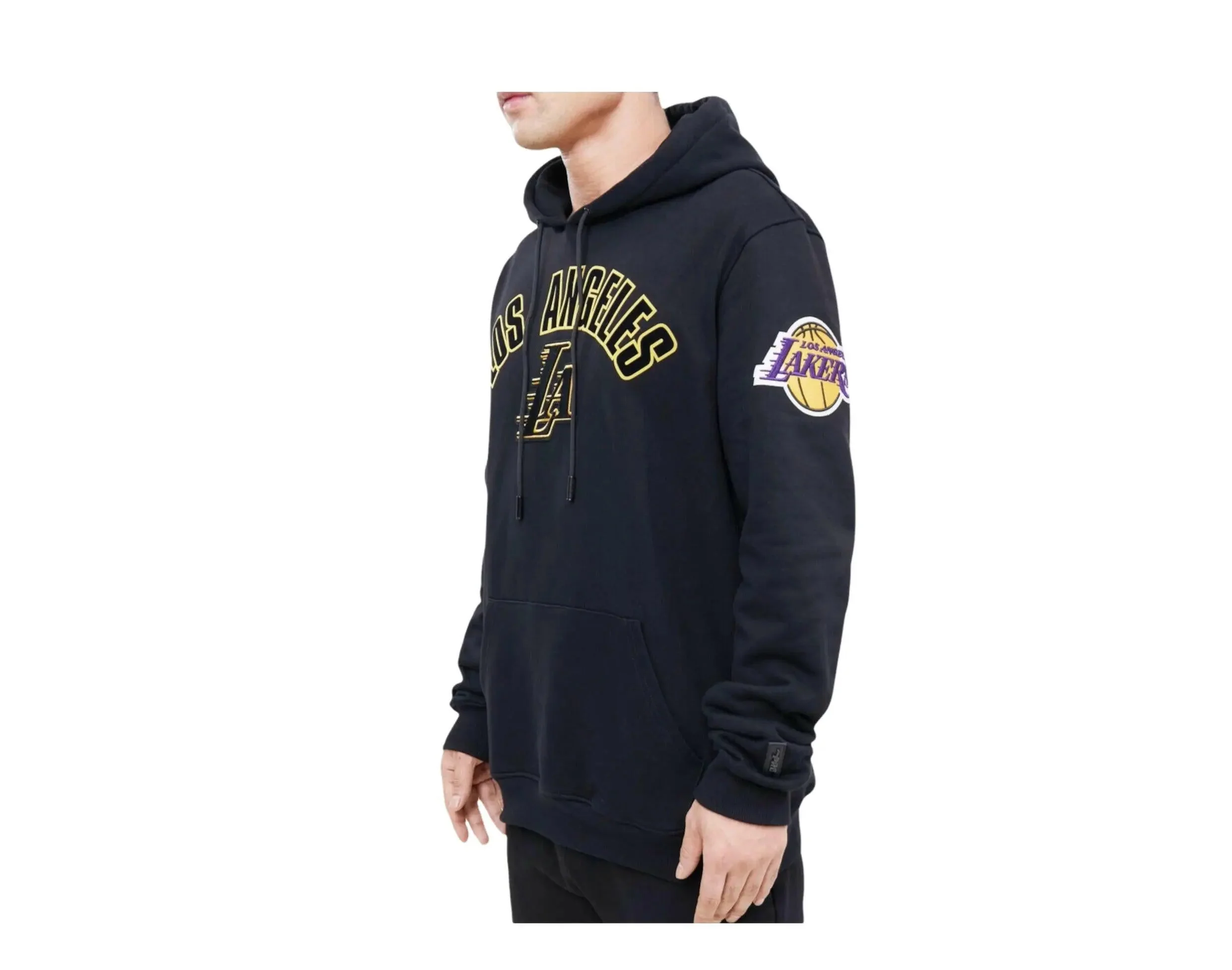 Pro Standard Nba Los Angeles Lakers Stacked Logo Hoodie - Image 2