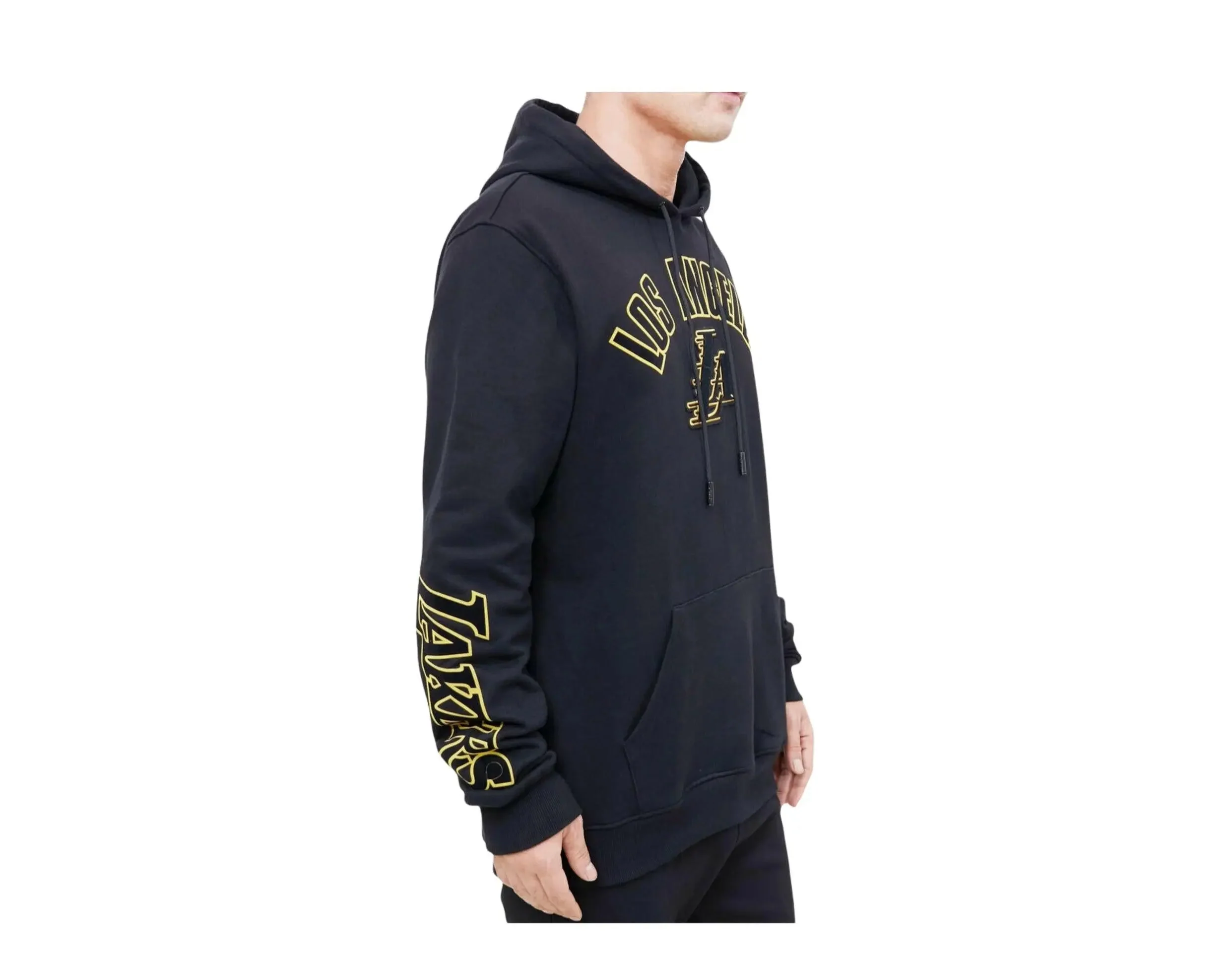 Pro Standard Nba Los Angeles Lakers Stacked Logo Hoodie - Image 3