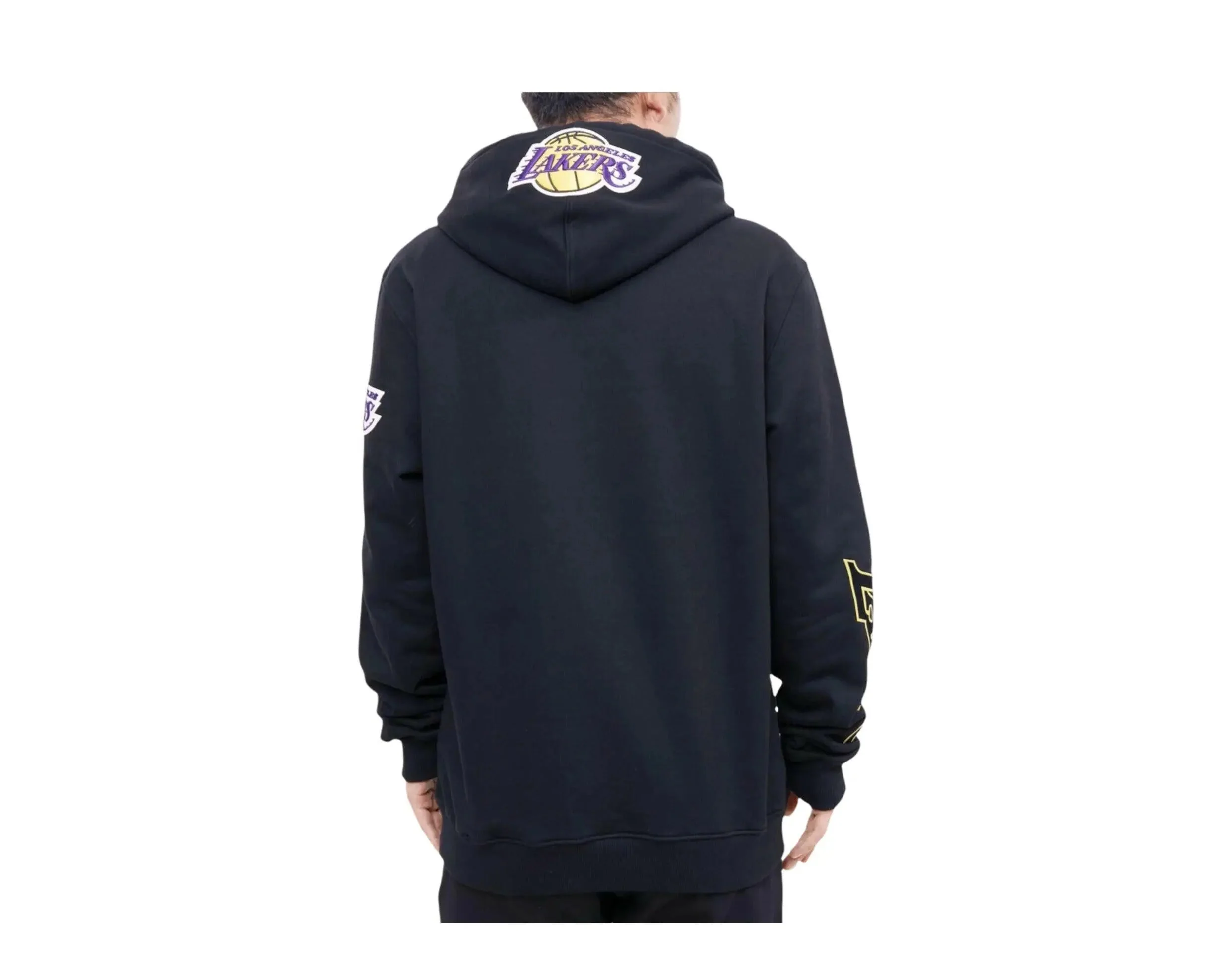 Pro Standard Nba Los Angeles Lakers Stacked Logo Hoodie - Image 4