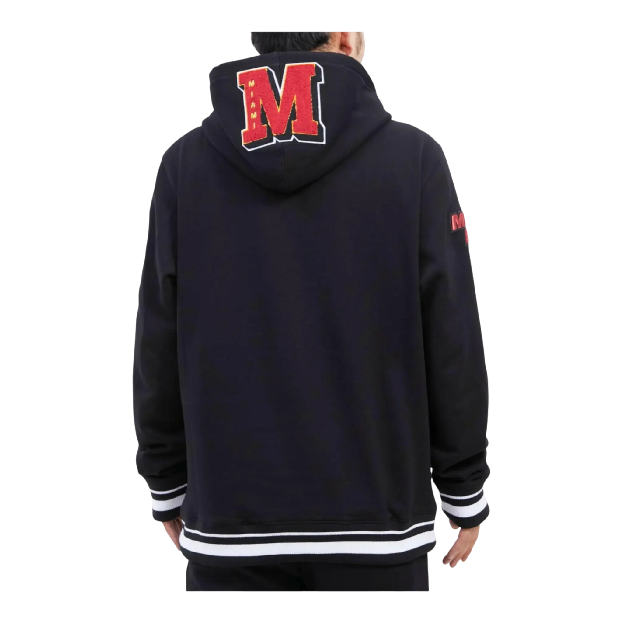 Pro Standard NBA Miami Heat Mash Up Logo P/O Men's Hoodie - Image 2
