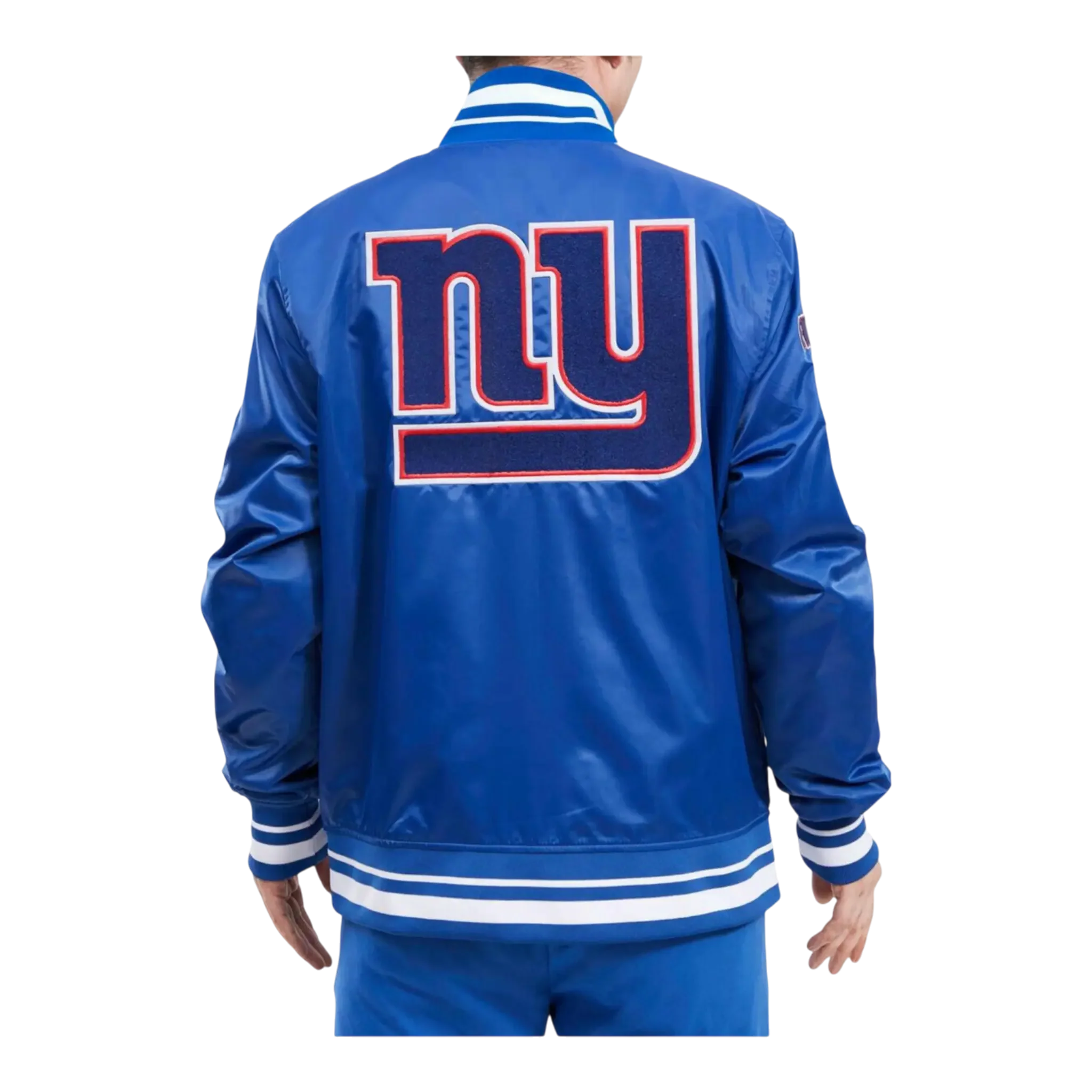 Pro Standard NFL New York Giants Mash Up Logo Satin Men's Jacket - Image 2