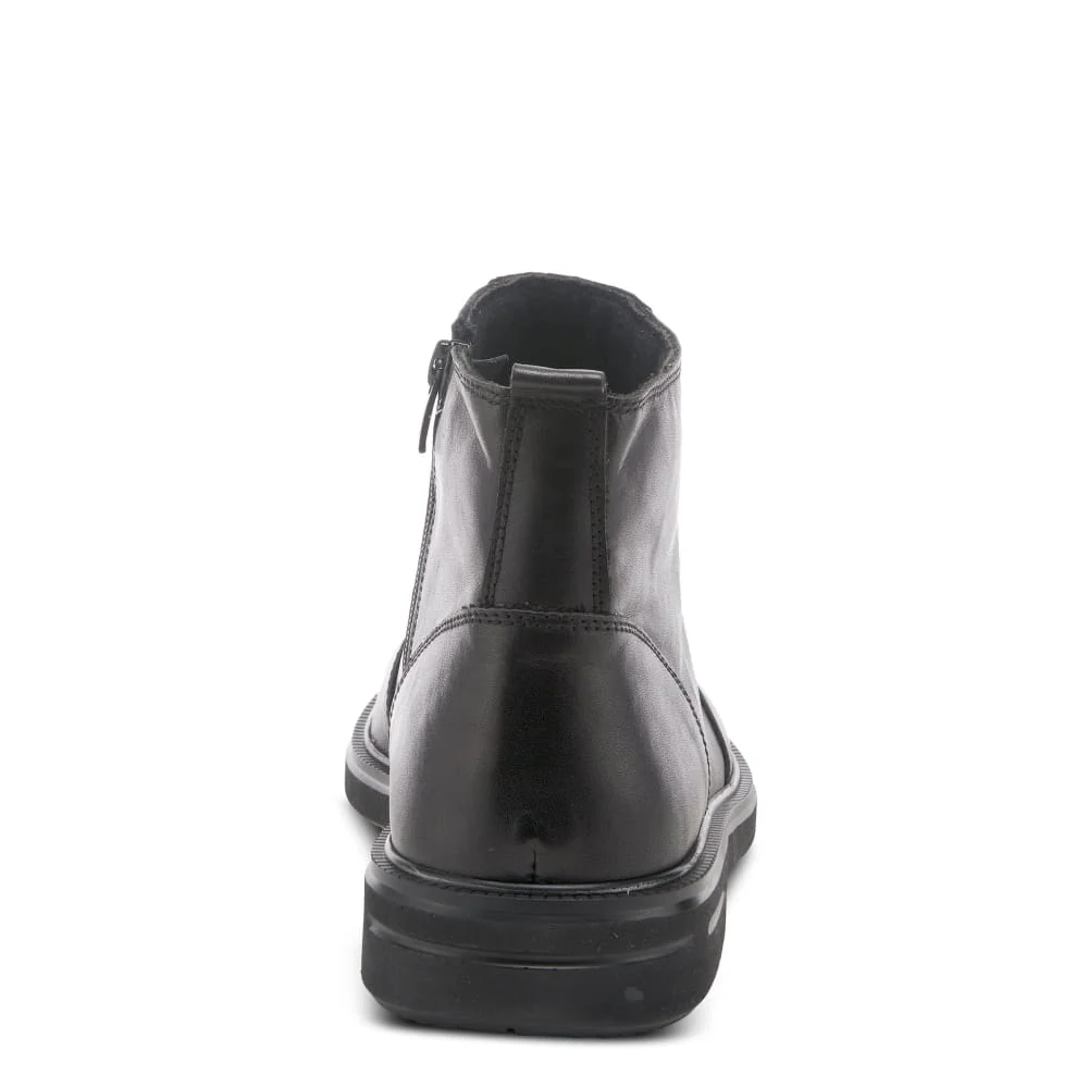 Spring Step Shoes Abram Men's Black Premium Leather Ankle Boots - Image 4