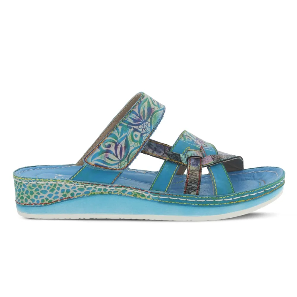 Spring Step Shoes Caiman Hand Painted Sandals - Image 11